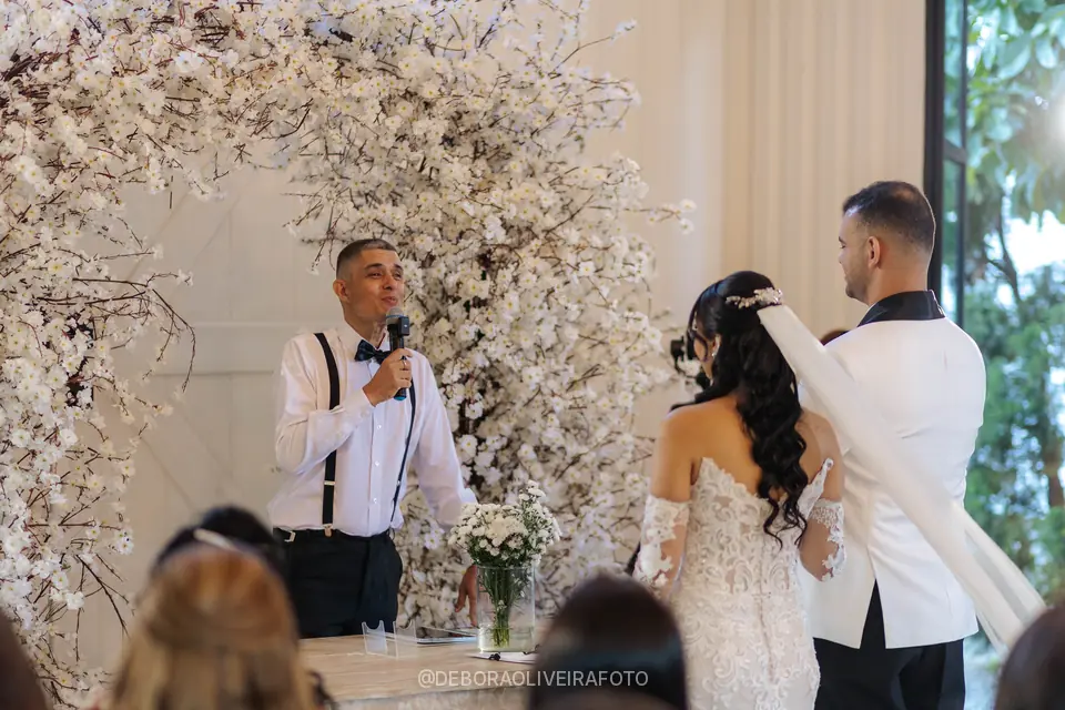 Wedding ceremony at Celeiro Blanc, Rio de Janeiro