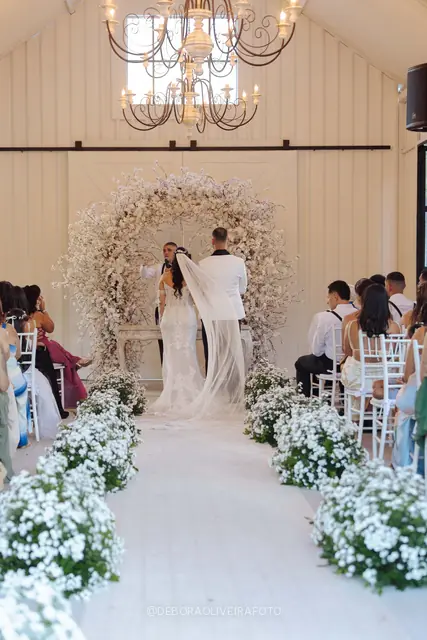 Wedding ceremony at Celeiro Blanc, Rio de Janeiro