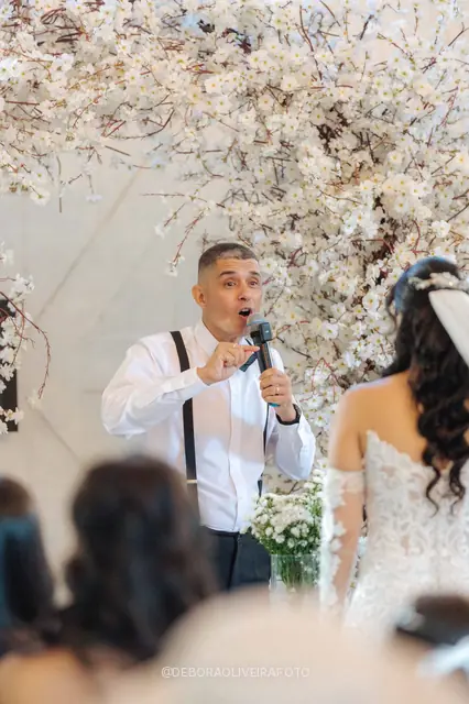Wedding ceremony at Celeiro Blanc, Rio de Janeiro