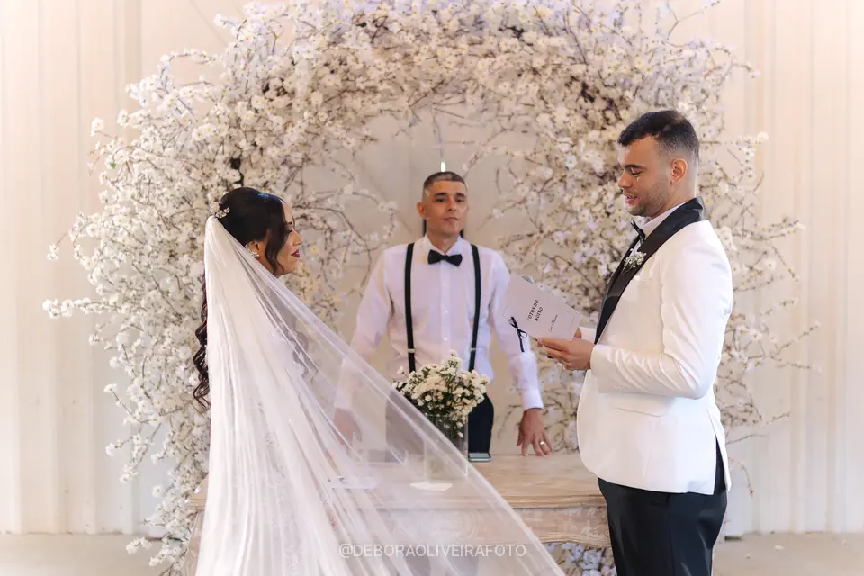 Wedding ceremony at Celeiro Blanc, Rio de Janeiro