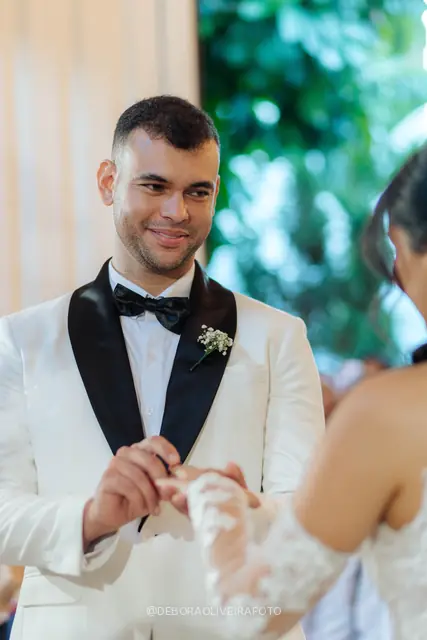 Wedding ceremony at Celeiro Blanc, Rio de Janeiro