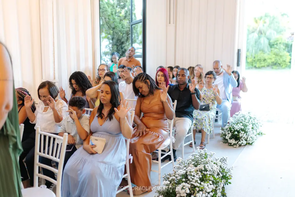 Wedding ceremony at Celeiro Blanc, Rio de Janeiro