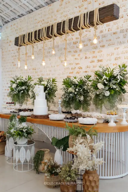 Wedding decor at Celeiro Blanc, Rio de Janeiro