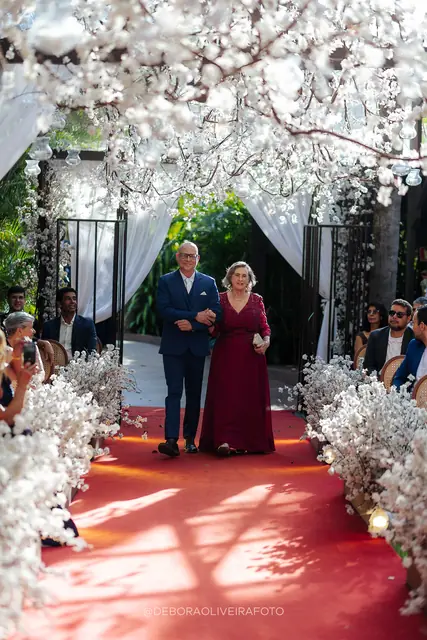 Cortejo da cerimônia de casamento no Green House