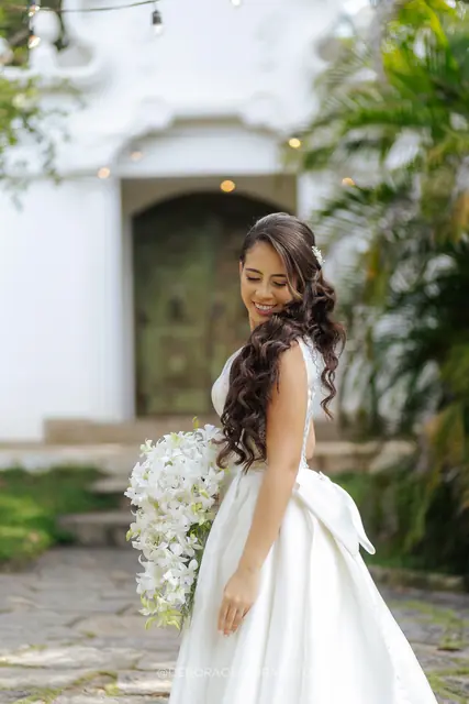 Retrato da noiva Nicole no Green House, Ilha do Governador