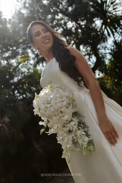 Retrato da noiva Nicole no Green House, Ilha do Governador