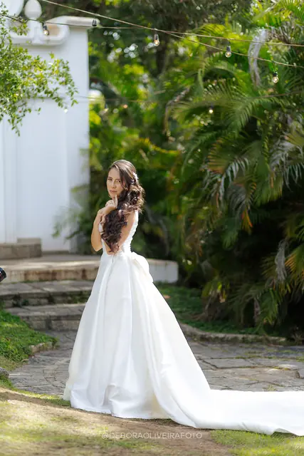 Retrato da noiva Nicole no Green House, Ilha do Governador