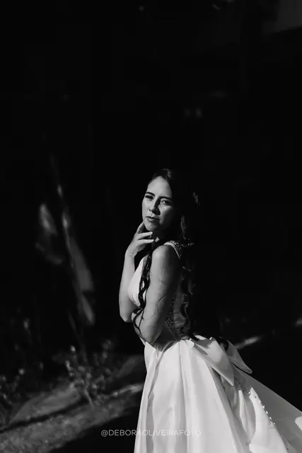 Retrato da noiva Nicole no Green House, Ilha do Governador