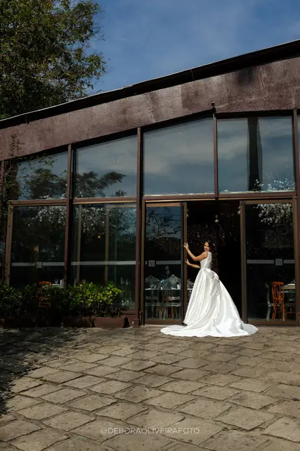Retrato da noiva Nicole no Green House, Ilha do Governador