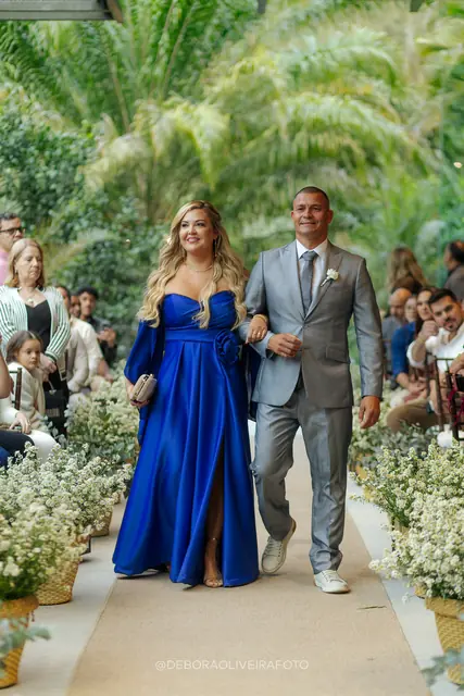 Cortejo da cerimônia de casamento no Monte Záion